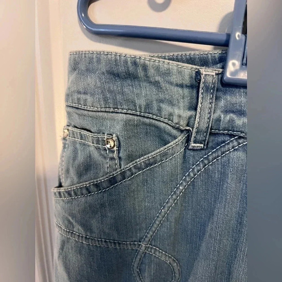 Vintage NWT | Attitudes | Fit and Flare Rhinestone  Denim Skirt | Size 10 [118] - Picture 10 of 12